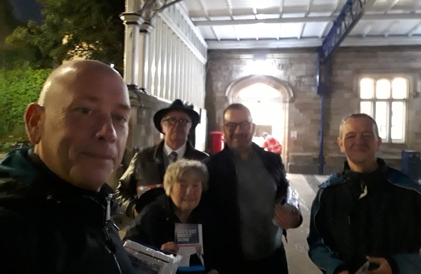 7AM Campaign Session At Dewsbury Train Station