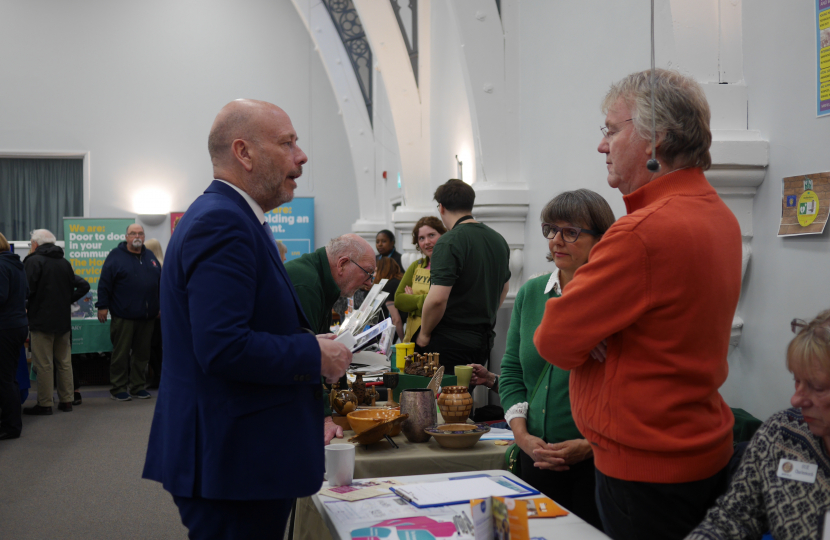 exhibitor at older people's fair