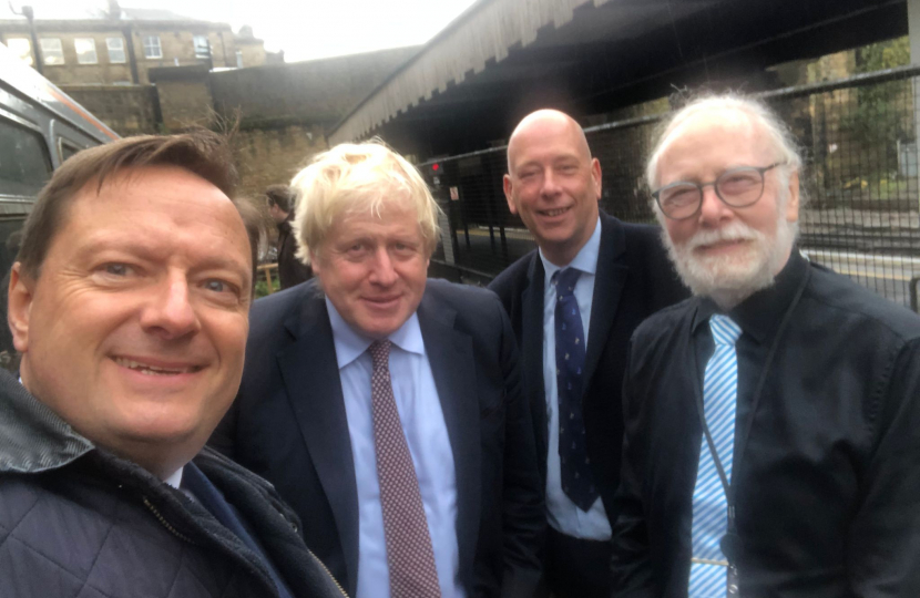 Prime Minister Boris Johnson visit to Huddersfield