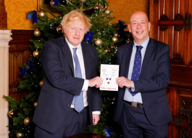 Boris Johnson and Mark Eastwood MP