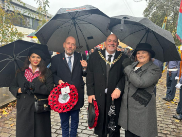 Mark at the Remembrance Sunday service