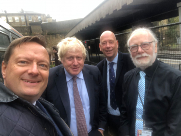 Prime Minister Boris Johnson visit to Huddersfield